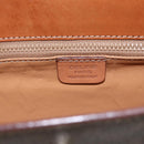 CELINE Macadam Canvas Shoulder Bag PVC Leather Brown Gold Auth 165981-17