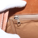 CELINE Macadam Canvas Shoulder Bag PVC Leather Brown Gold Auth 165981-18
