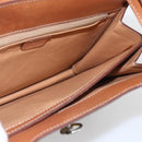 CELINE Macadam Canvas Shoulder Bag PVC Leather Brown Gold Auth 165981-19