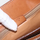 CELINE Macadam Canvas Shoulder Bag PVC Leather Brown Gold Auth 165981-12