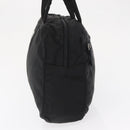 PRADA Hand Bag Nylon Black Silver Auth 165982-3