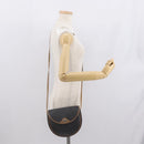 Christian Dior Honeycomb Canvas Shoulder Bag PVC Black Gold Auth 165983-20