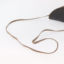 Christian Dior Honeycomb Canvas Shoulder Bag PVC Black Gold Auth 165983-7