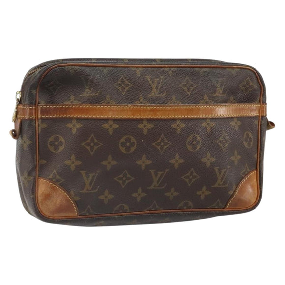 LOUIS VUITTON Monogram Compiegne 28 Clutch Bag M51845 LV Auth 165984