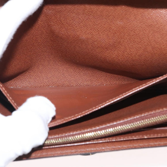 LOUIS VUITTON Monogram Portefeuille Boetie Long Wallet M63220 LV Auth 165986