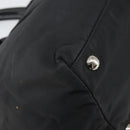 PRADA Hand Bag Nylon Black Silver Auth 165992-9