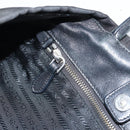 PRADA Hand Bag Nylon Black Silver Auth 165992-23