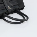 PRADA Hand Bag Nylon Black Silver Auth 165992-7