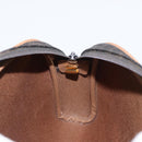 Christian Dior Honeycomb Canvas Shoulder Bag PVC Black Gold Auth 165994-19