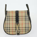 BURBERRY Nova Check Shoulder Bag Canvas 2 Set Beige Auth 165995-10