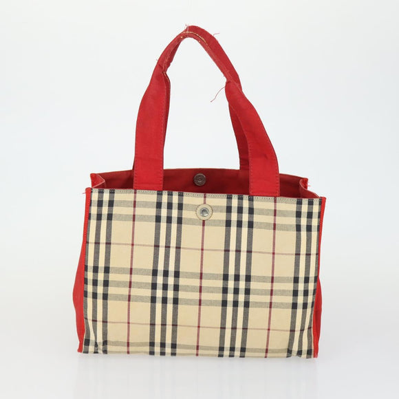BURBERRY Nova Check Shoulder Bag Canvas 2 Set Beige Auth 165995
