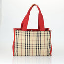 BURBERRY Nova Check Shoulder Bag Canvas 2 Set Beige Auth 165995-3