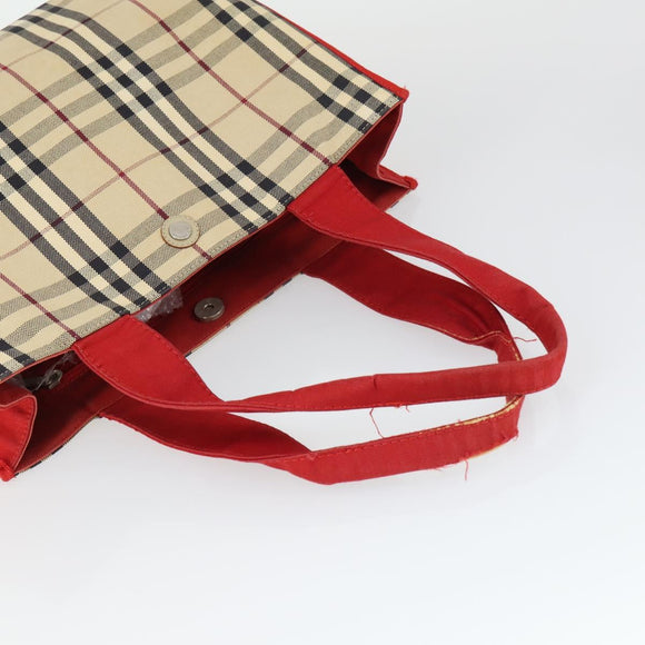 BURBERRY Nova Check Shoulder Bag Canvas 2 Set Beige Auth 165995