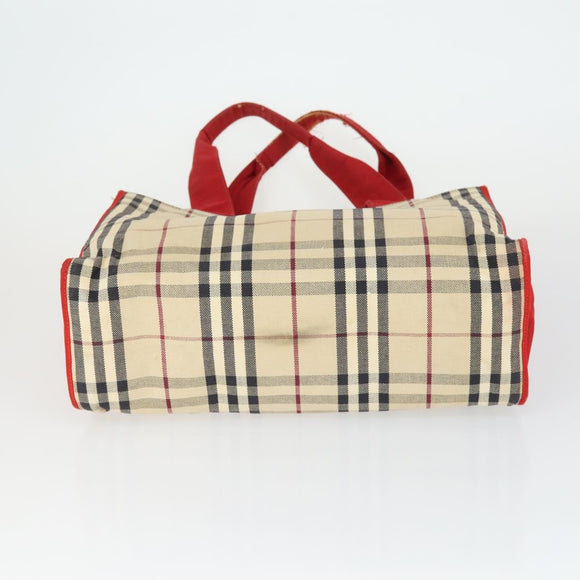 BURBERRY Nova Check Shoulder Bag Canvas 2 Set Beige Auth 165995