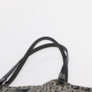 FENDI Zucchino Canvas Hand Bag Navy Silver Auth 166002-8