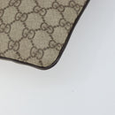 GUCCI GG Supreme Shoulder Bag PVC Beige Silver 141626 Auth 166003-14
