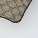 GUCCI GG Supreme Shoulder Bag PVC Beige Silver 141626 Auth 166003-17