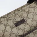 GUCCI GG Supreme Shoulder Bag PVC Beige Silver 141626 Auth 166003-18