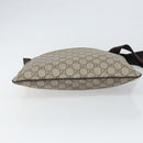 GUCCI GG Supreme Shoulder Bag PVC Beige Silver 141626 Auth 166003-5