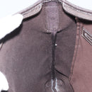 GUCCI GG Crystal Shoulder Bag Coated Canvas Beige Gold Auth 166004-21