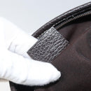 GUCCI GG Crystal Shoulder Bag Coated Canvas Beige Gold Auth 166004-12