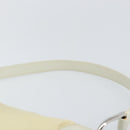 PRADA Shoulder Bag Nylon Leather Ivory Silver Auth 166005-8