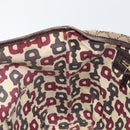 GUCCI GG Canvas Web Sherry Line Tote Bag Beige Gold Red 137396 Auth 166008-21