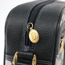 GUCCI GG Supreme Sherry Line Bag PVC Navy Gold Red 001 56 0942 Auth 166010-14
