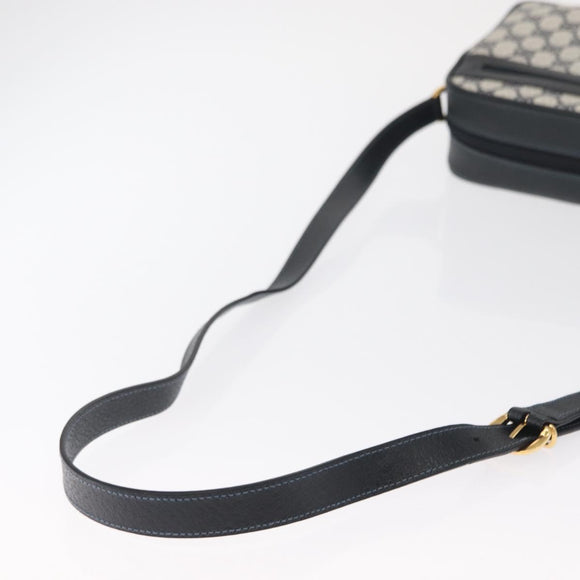 GUCCI GG Supreme Sherry Line Bag PVC Navy Gold Red 001 56 0942 Auth 166010