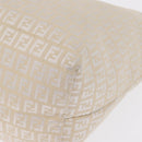 FENDI Zucchino Canvas Tote Bag Ivory Auth 166014-15