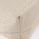 FENDI Zucchino Canvas Tote Bag Ivory Auth 166014-9