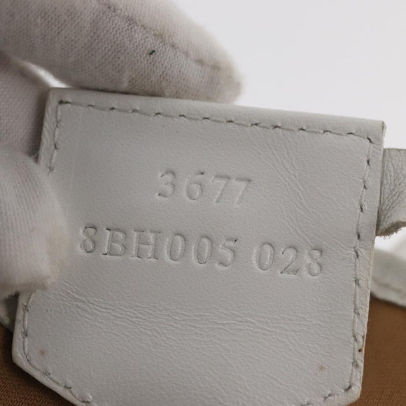 FENDI Zucchino Canvas Tote Bag Ivory Auth 166014