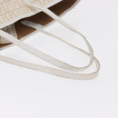 FENDI Zucchino Canvas Tote Bag Ivory Auth 166014-7