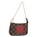 LOUIS VUITTON Damier Ebene T&B Mini Pochette Accessoires N58011 LV Auth 166017V-1