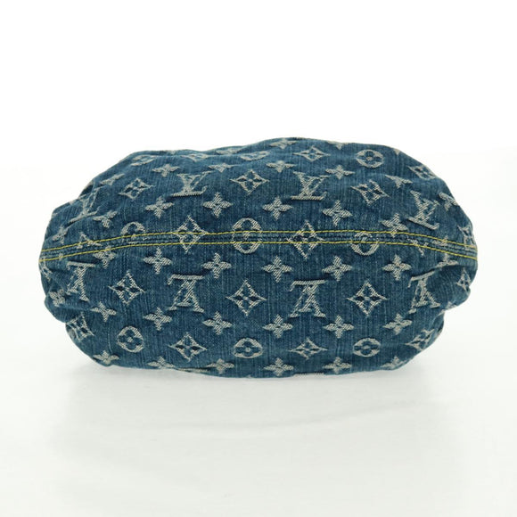 LOUIS VUITTON Monogram Denim Preity Hand Bag Blue M95020 LV Auth 166019V