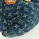 LOUIS VUITTON Monogram Denim Preity Hand Bag Blue M95020 LV Auth 166019V-15