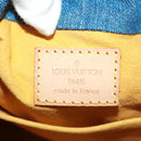 LOUIS VUITTON Monogram Denim Preity Hand Bag Blue M95020 LV Auth 166019V-21