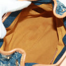 LOUIS VUITTON Monogram Denim Preity Hand Bag Blue M95020 LV Auth 166019V-11