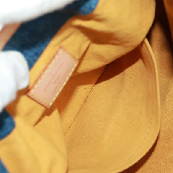 LOUIS VUITTON Monogram Denim Preity Hand Bag Blue M95020 LV Auth 166019V