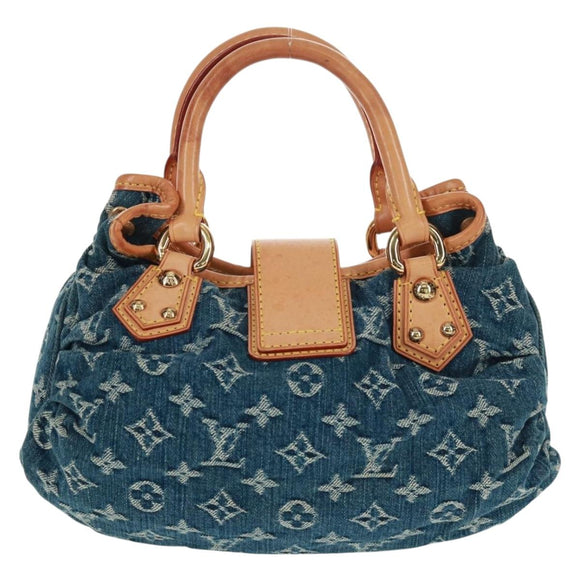 LOUIS VUITTON Monogram Denim Preity Hand Bag Blue M95020 LV Auth 166019V