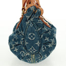 LOUIS VUITTON Monogram Denim Preity Hand Bag Blue M95020 LV Auth 166019V-4