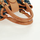 LOUIS VUITTON Monogram Denim Preity Hand Bag Blue M95020 LV Auth 166019V-8