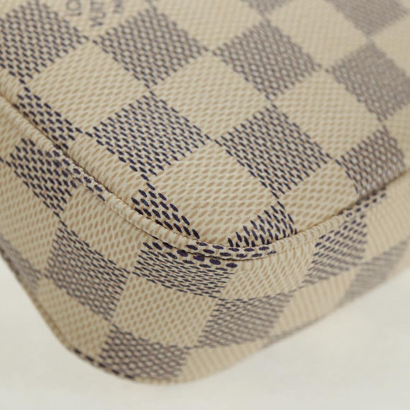 LOUIS VUITTON Damier Azur Pochette Accessoires Pouch N51986 LV Auth 166024SAV