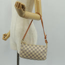 LOUIS VUITTON Damier Azur Pochette Accessoires Pouch N51986 LV Auth 166024SAV-23