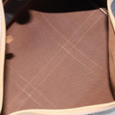 Christian Dior Honeycomb Canvas Boston Bag PVC Black Gold Auth 166030-16