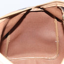 Christian Dior Honeycomb Canvas Boston Bag PVC Black Gold Auth 166030-18
