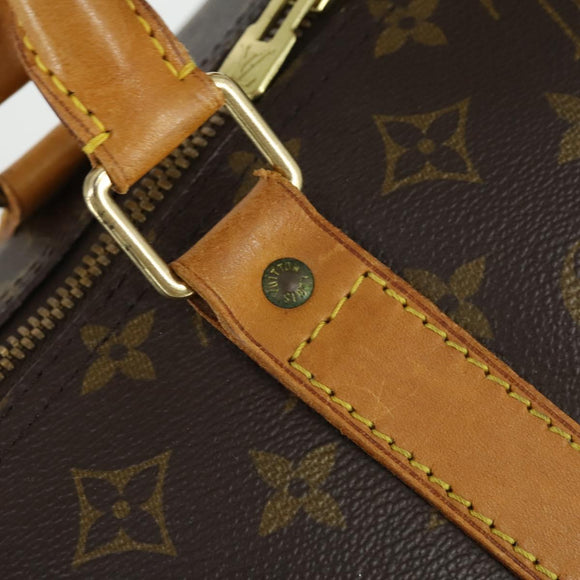 LOUIS VUITTON Monogram Keepall 60 Boston Bag M41422 LV Auth 166033