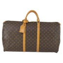 LOUIS VUITTON Monogram Keepall 60 Boston Bag M41422 LV Auth 166033-2