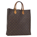 LOUIS VUITTON Monogram Sac Plat Hand Bag M51140 LV Auth 166040-1