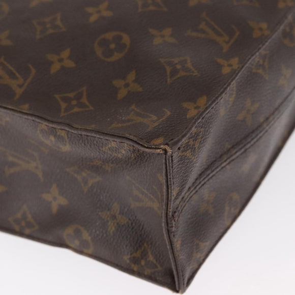 LOUIS VUITTON Monogram Sac Plat Hand Bag M51140 LV Auth 166040